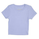 LAVENDER LIVI RIBBED TSHIRT - SHORT SLEEVE TOPS