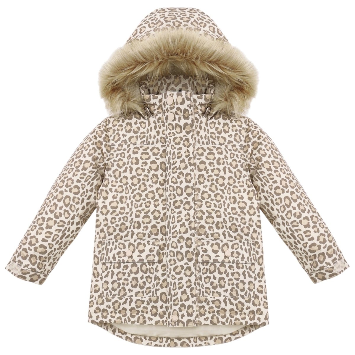 LEOPARD PARKA SKI JACKET - RYLEE + CRU - JACKETS