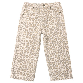 LEOPARD STRAIGHT LEG DENIM PANTS - RYLEE + CRU - PANTS