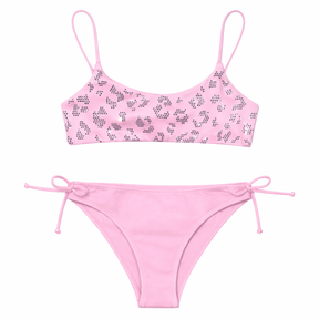 LEOPARD STRASS JAIDEN TWO PIECE BIKINI - MC2 SAINT BARTH KIDS