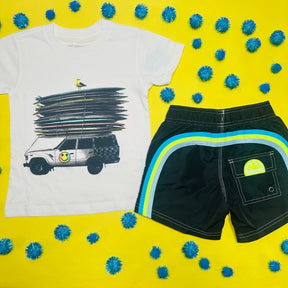 LETS GO SURF TSHIRT - TINY WHALES