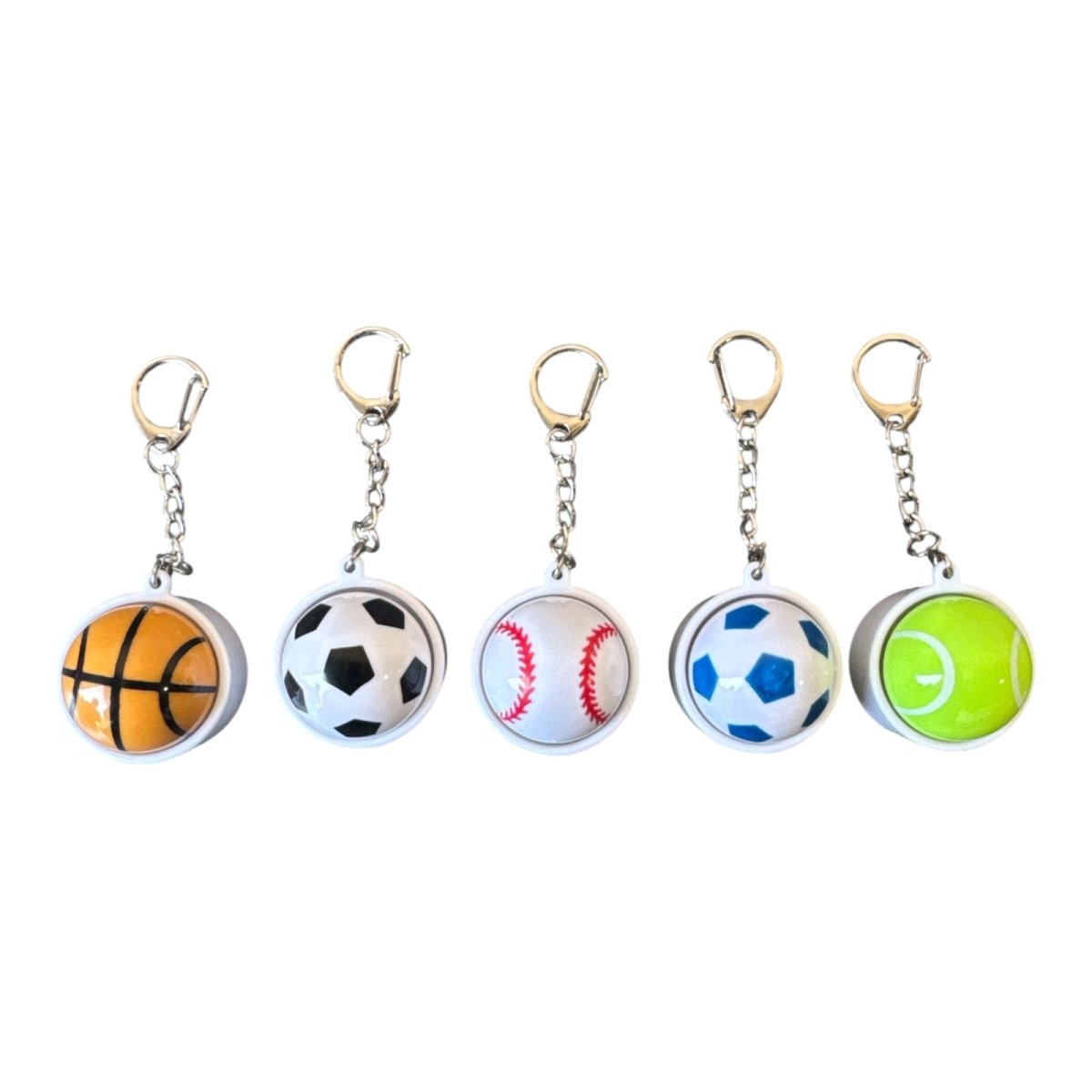 LIGHT UP SPORTS CLICKING FIDGET KEYCHAIN - MINI DREAMERS - TOYS