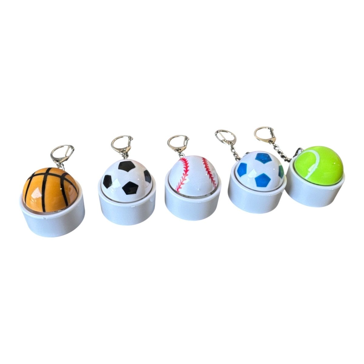 LIGHT UP SPORTS CLICKING FIDGET KEYCHAIN - MINI DREAMERS - TOYS