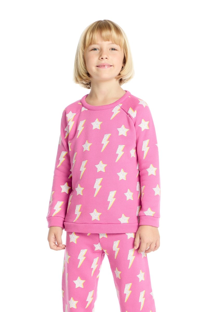 LIGHTNING AND STARS SWEATSHIRT (PREORDER) - CHASER KIDS