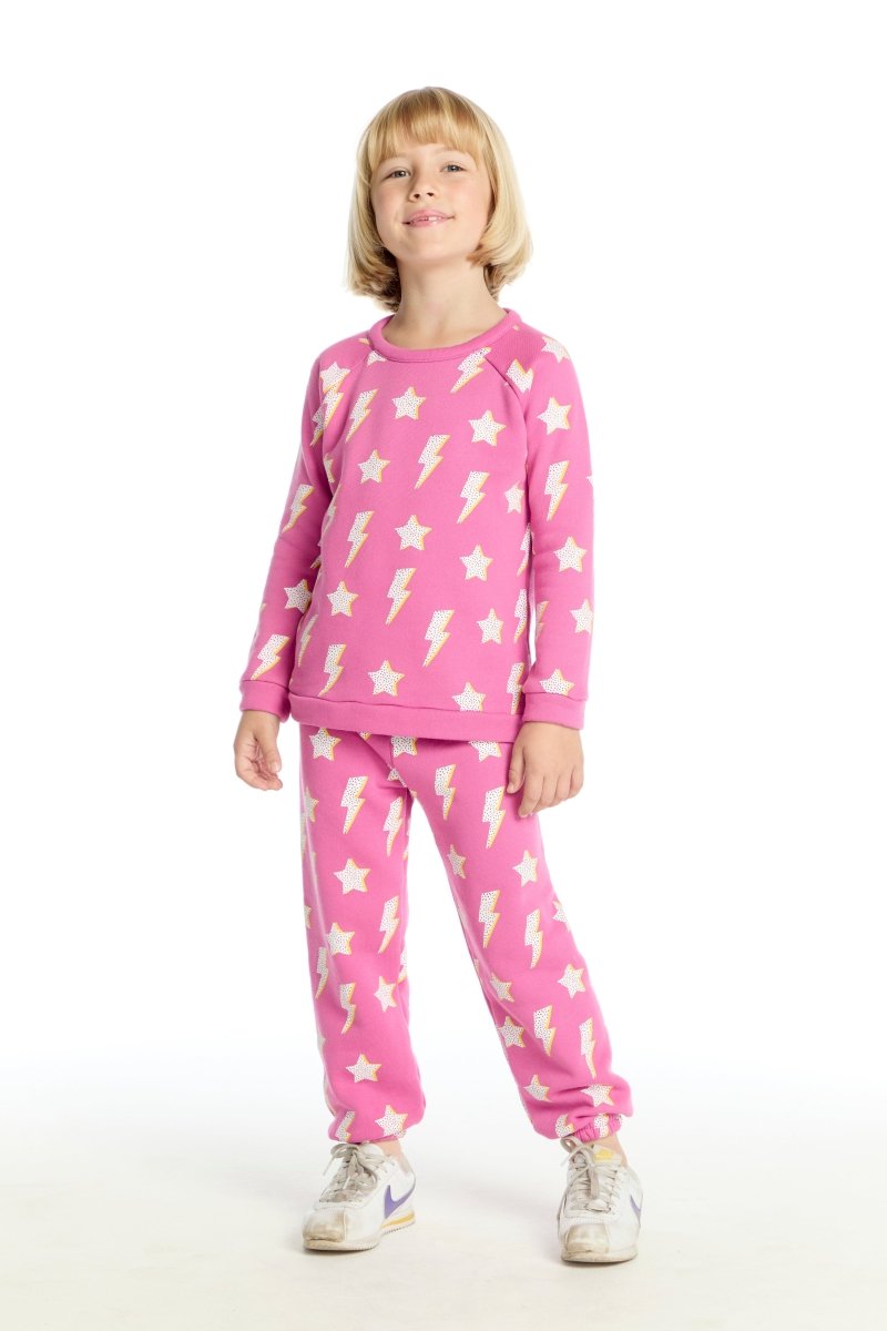 LIGHTNING AND STARS SWEATSHIRT (PREORDER) - CHASER KIDS