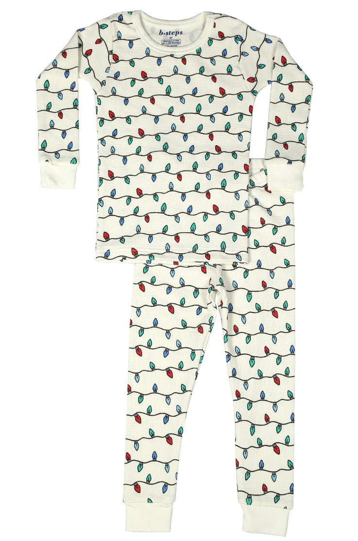 LIGHTS THERMAL LONG SLEEVE PJS (UNISEX) (PREORDER) - BABY STEPS