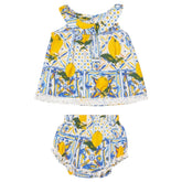 LIMONE SUMMER DRESS AND DIAPER COVER SET - BELA & NUNI