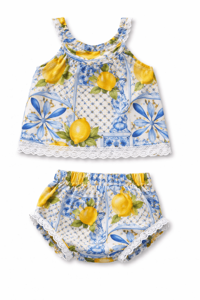 LIMONE SUMMER DRESS AND DIAPER COVER SET (PREORDER) - DRESSES