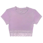 LINDSAY LACE TRIM TOP - KATIE J NYC