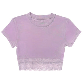 LINDSAY LACE TRIM TOP - KATIE J NYC