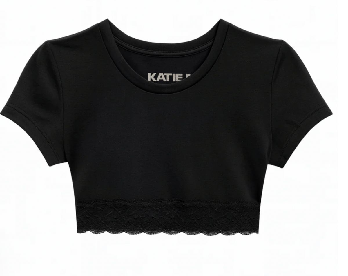 LINDSAY LACE TRIM TOP (PREORDER) - KATIE J NEW YORK