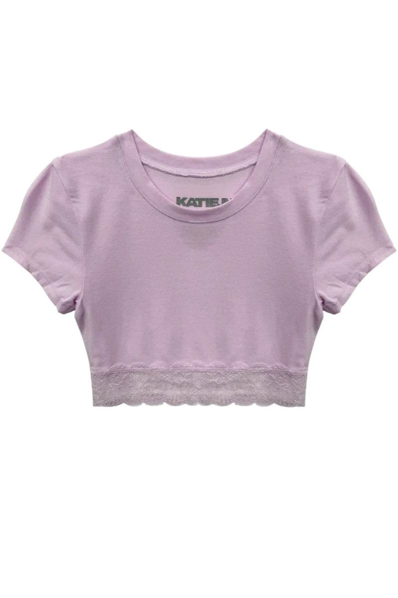 LINDSAY LACE TRIM TOP (PREORDER) - KATIE J NYC