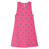 LITTLE CAPRINA FLAMINGO FRONDS PALM TREE DRESS - BEACH RIOT KIDS