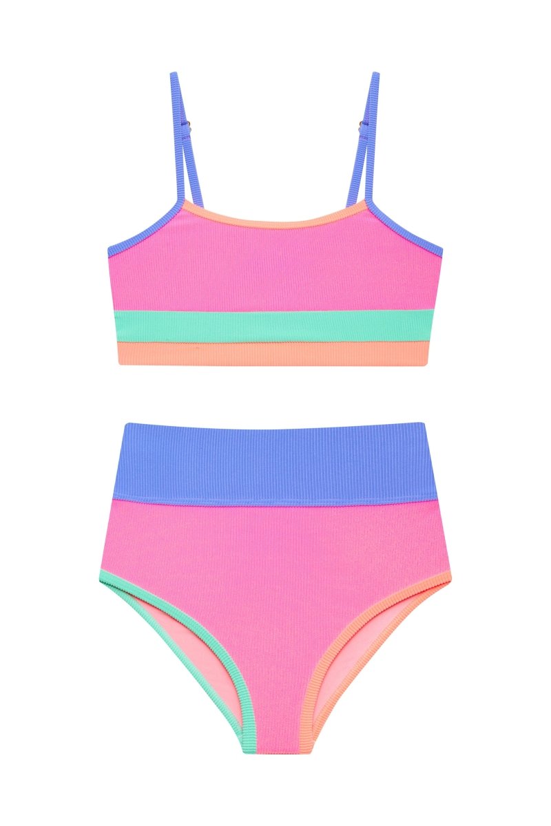 LITTLE EVA EMMIE SHERBERT SHORES TWO PIECE BIKINI (PREORDER) - BEACH RIOT KIDS