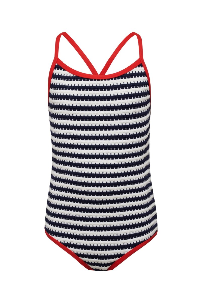 LITTLE JULIA STRIPE ONE PIECE SWIMSUIT (PREORDER) - BEACH RIOT KIDS