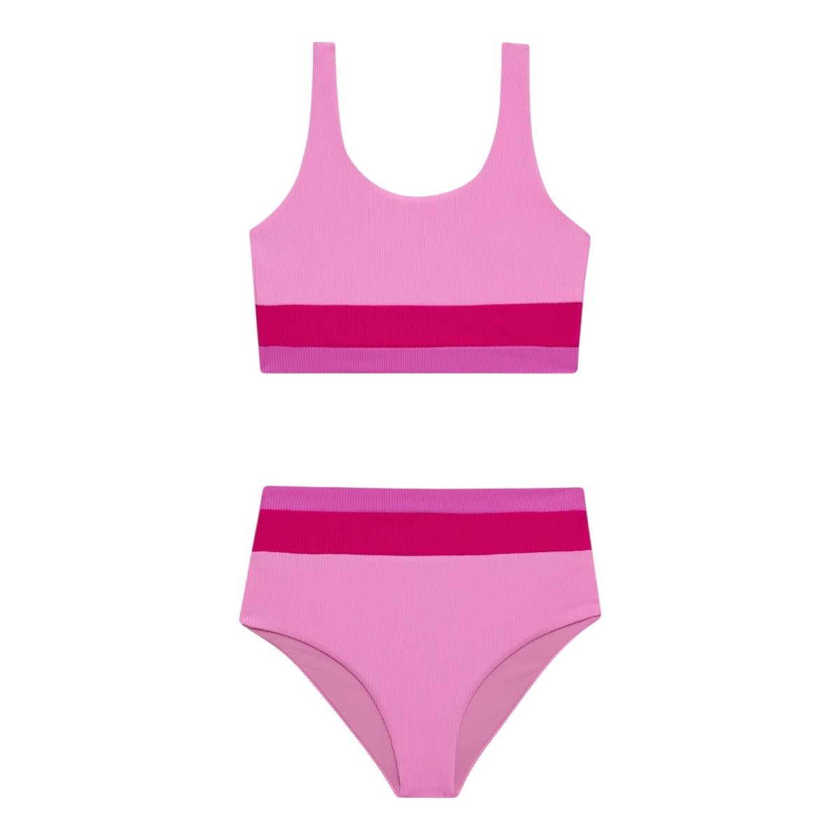 LITTLE MACKENZIE HEIDI COLORBLOCK TWO PIECE BIKINI - BEACH RIOT KIDS