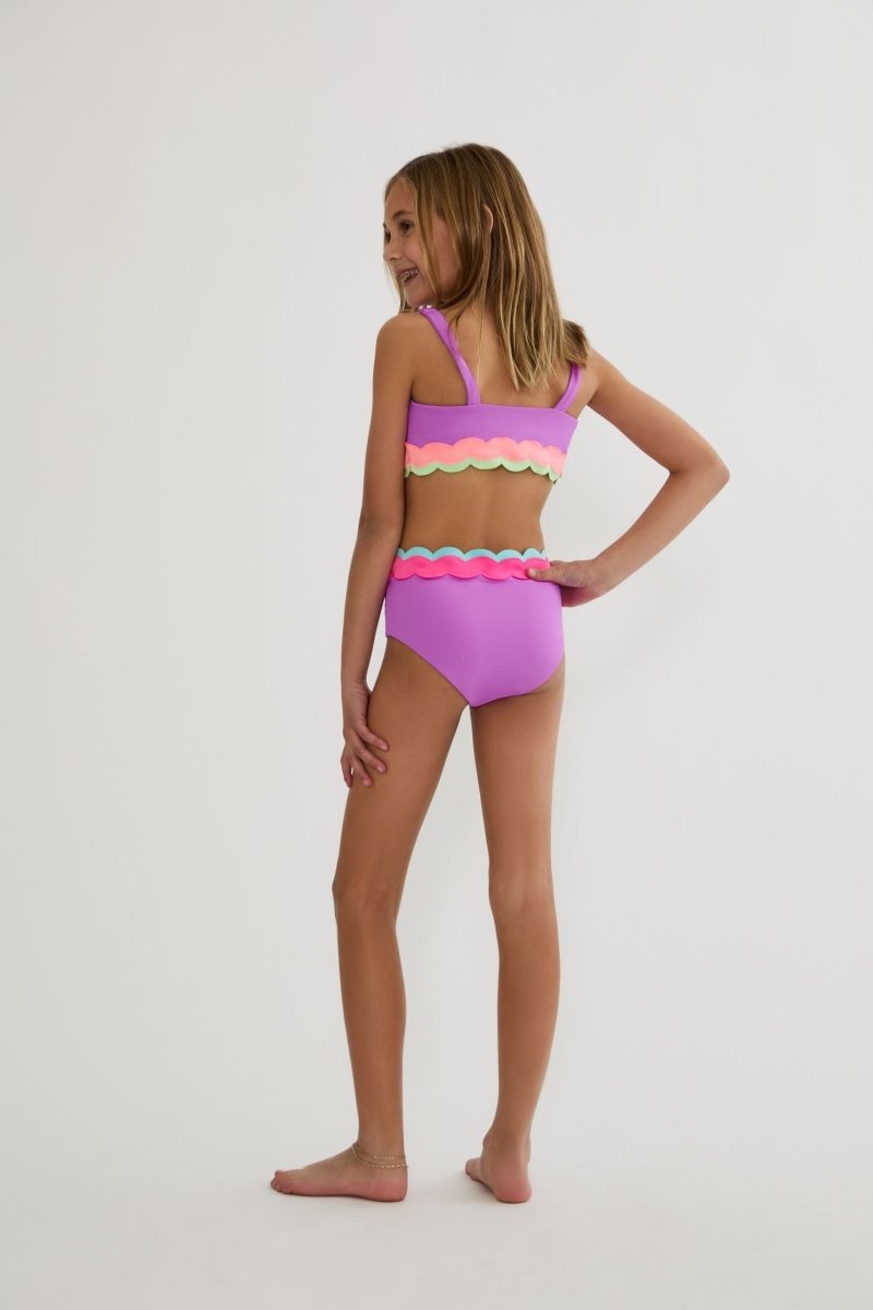LITTLE MARIN HARRIET RADIANT WAVE COLORBLOCK TWO PIECE BIKINI (PREORDER) - BEACH RIOT KIDS - TWO PIECE BIKINI