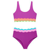 LITTLE MARIN HARRIET RADIANT WAVE COLORBLOCK TWO PIECE BIKINI (PREORDER) - BEACH RIOT KIDS - TWO PIECE BIKINI