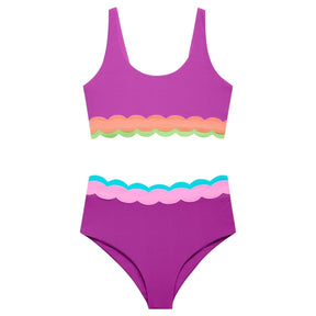LITTLE MARIN HARRIET RADIANT WAVE COLORBLOCK TWO PIECE BIKINI (PREORDER) - BEACH RIOT KIDS - TWO PIECE BIKINI