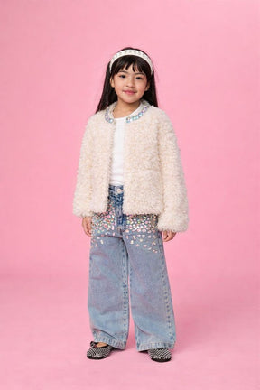 LONDON COZY FUZZY JACKET - MINI DREAMERS