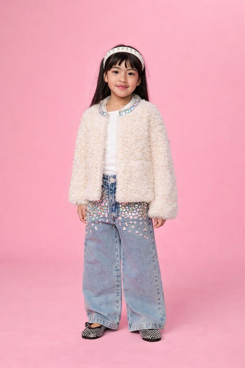 LONDON COZY FUZZY JACKET - MINI DREAMERS