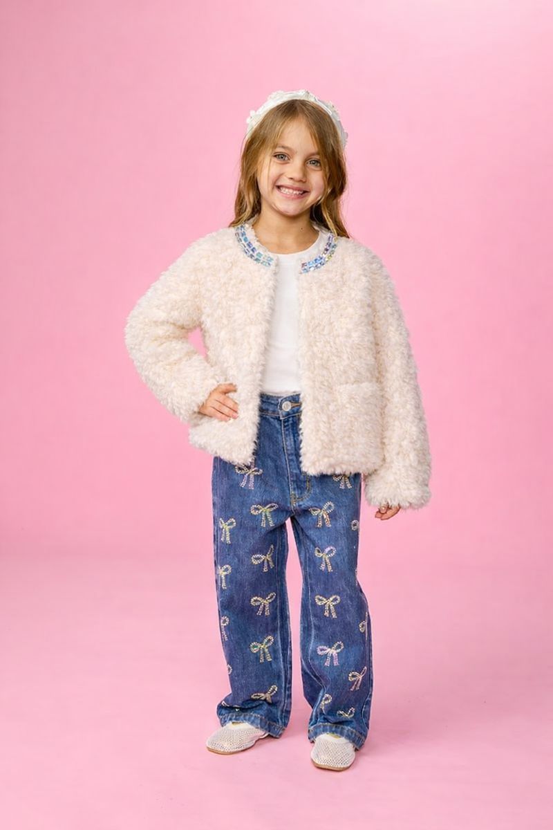 LONDON COZY FUZZY JACKET - MINI DREAMERS
