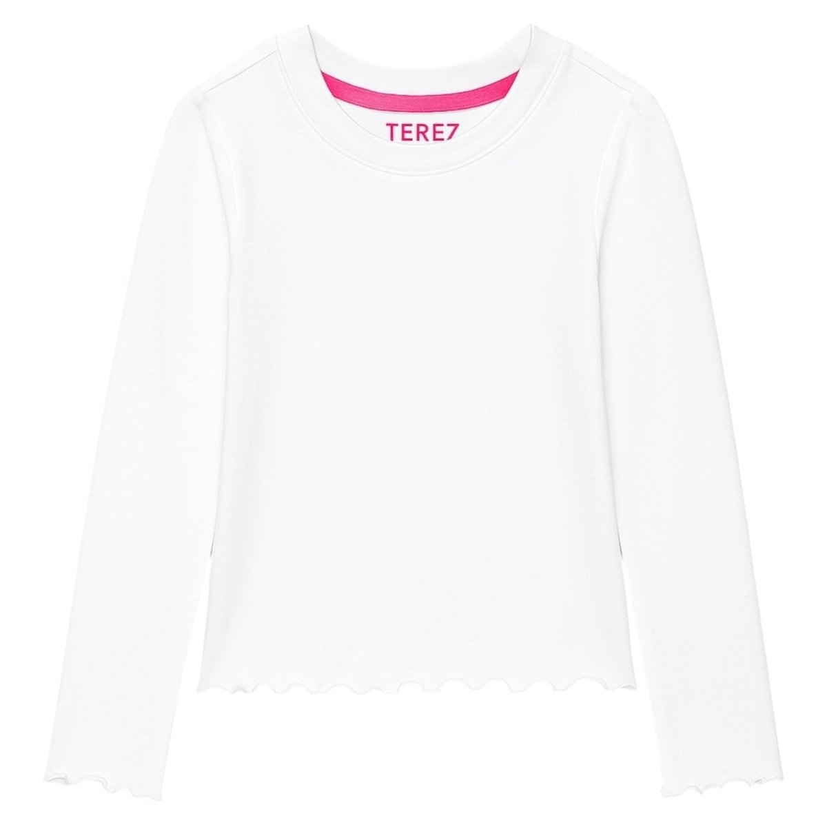 LONG SLEEVE SCALLOPED TSHIRT - TEREZ