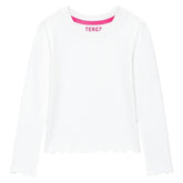LONG SLEEVE SCALLOPED TSHIRT - TEREZ