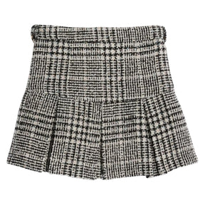 LUREX PLAID BOUCLE HATTIE CHAIN SKIRT (PREORDER) - KATIE J NYC