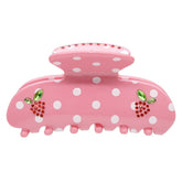 LYCHEE BERRY POLKA DOT SWEETHEART CLAW CLIP - EMI JAY - CLIPS
