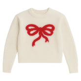 MAGGIE BOW SWEATER (PREORDER) - KATIE J NYC