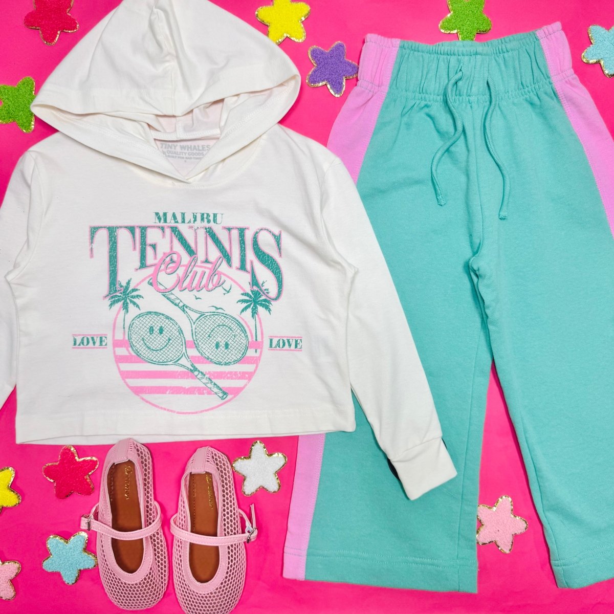 MALIBU TENNIS HOODIE - TINY WHALES