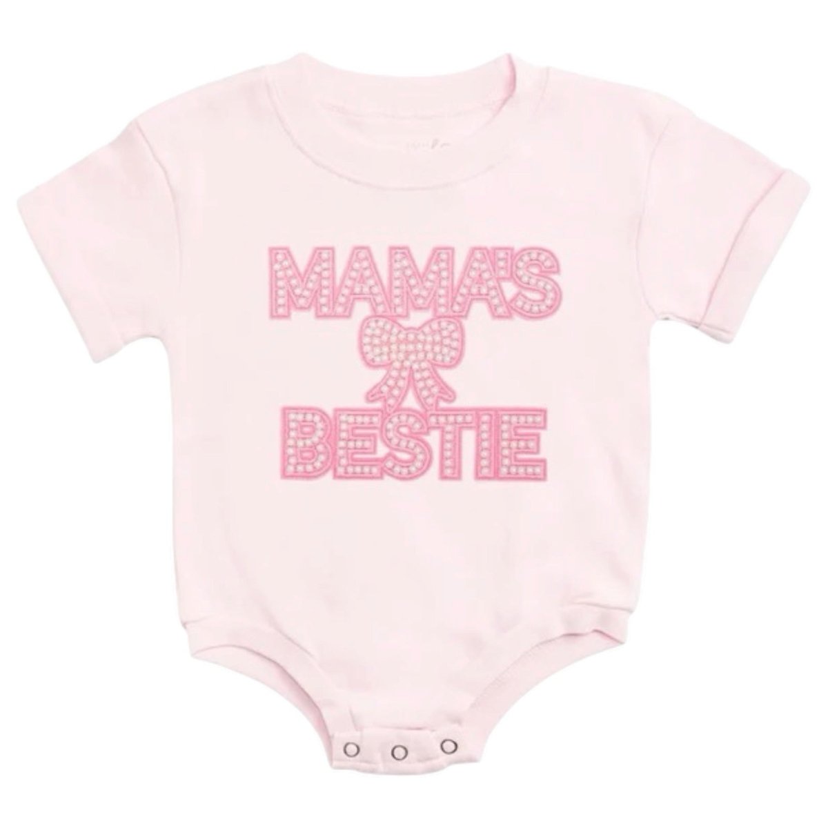 MAMA'S BESTIE PEARL PATCH ROMPER (PREORDER) - SWEET WINK