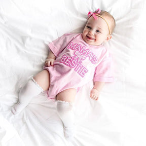 MAMA'S BESTIE PEARL PATCH ROMPER (PREORDER) - SWEET WINK