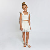 MARIEL SMOCKED TOP AND SKIRT SET (PREORDER) - LITTLE PEIXOTO