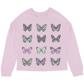 MARIPOSA OVERSIZED LONG SLEEVE TSHIRT (PREORDER) - TINY WHALES - LONG SLEEVE TOPS