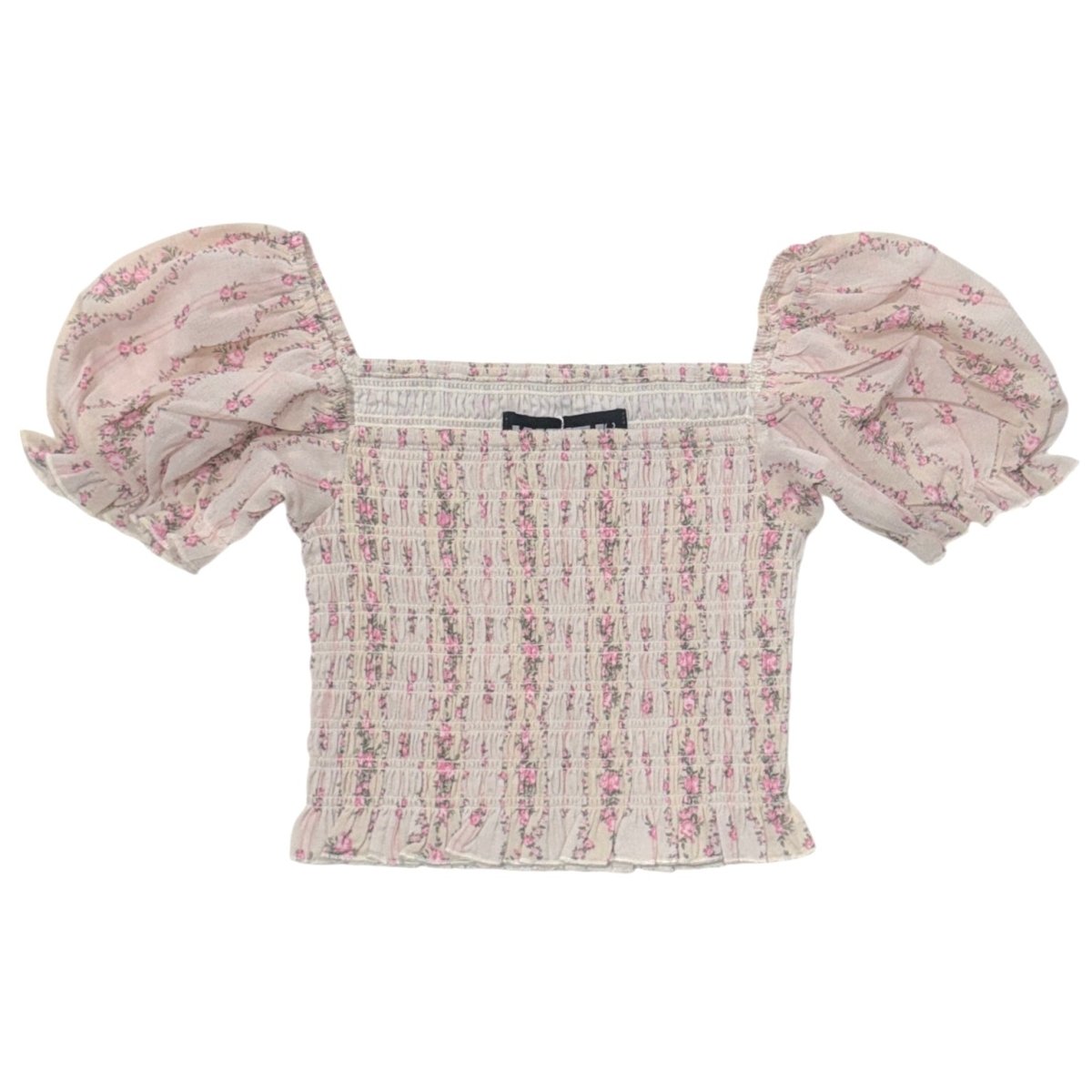 MARLEE COTTAGE STRIPE PUFF SLEEVE TOP - KATIE J NEW YORK