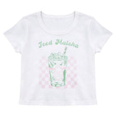MATCHA TSHIRT - KATIE J NYC - SHORT SLEEVE TOPS