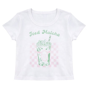 MATCHA TSHIRT - KATIE J NYC - SHORT SLEEVE TOPS