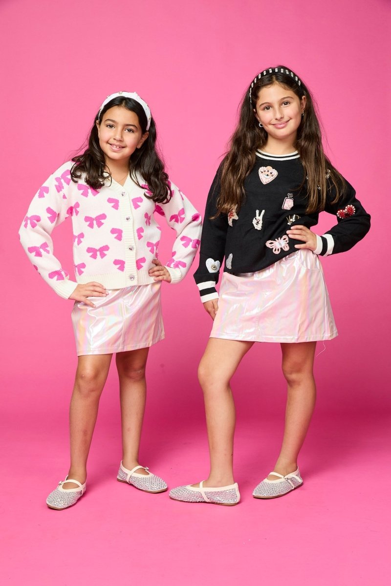 MAYA BOW CARDIGAN - MINI DREAMERS