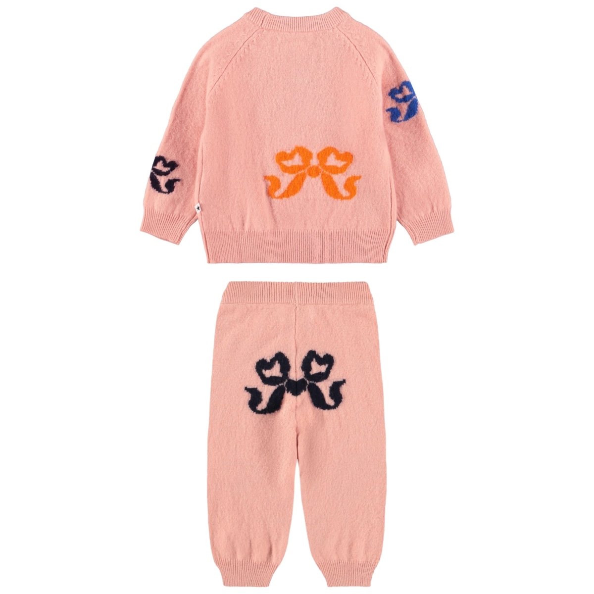 MELLOW ROSE KNITTED SWEATSHIRT AND SWEATPANTS SET (PREORDER) - MOLO