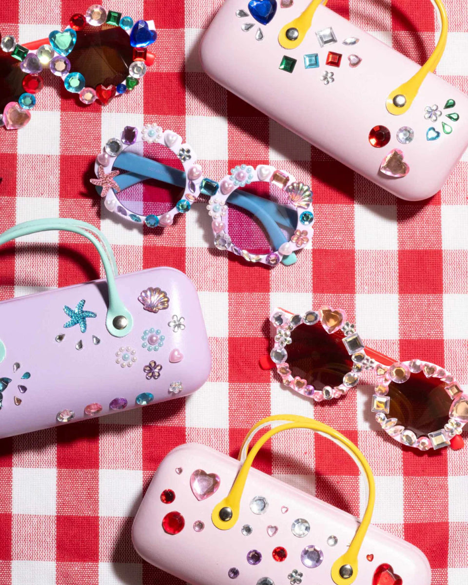 MERMAID SPLASH AND SPARKLE GEMIFY SUNGLASSES AND CASE - SUNGLASSES