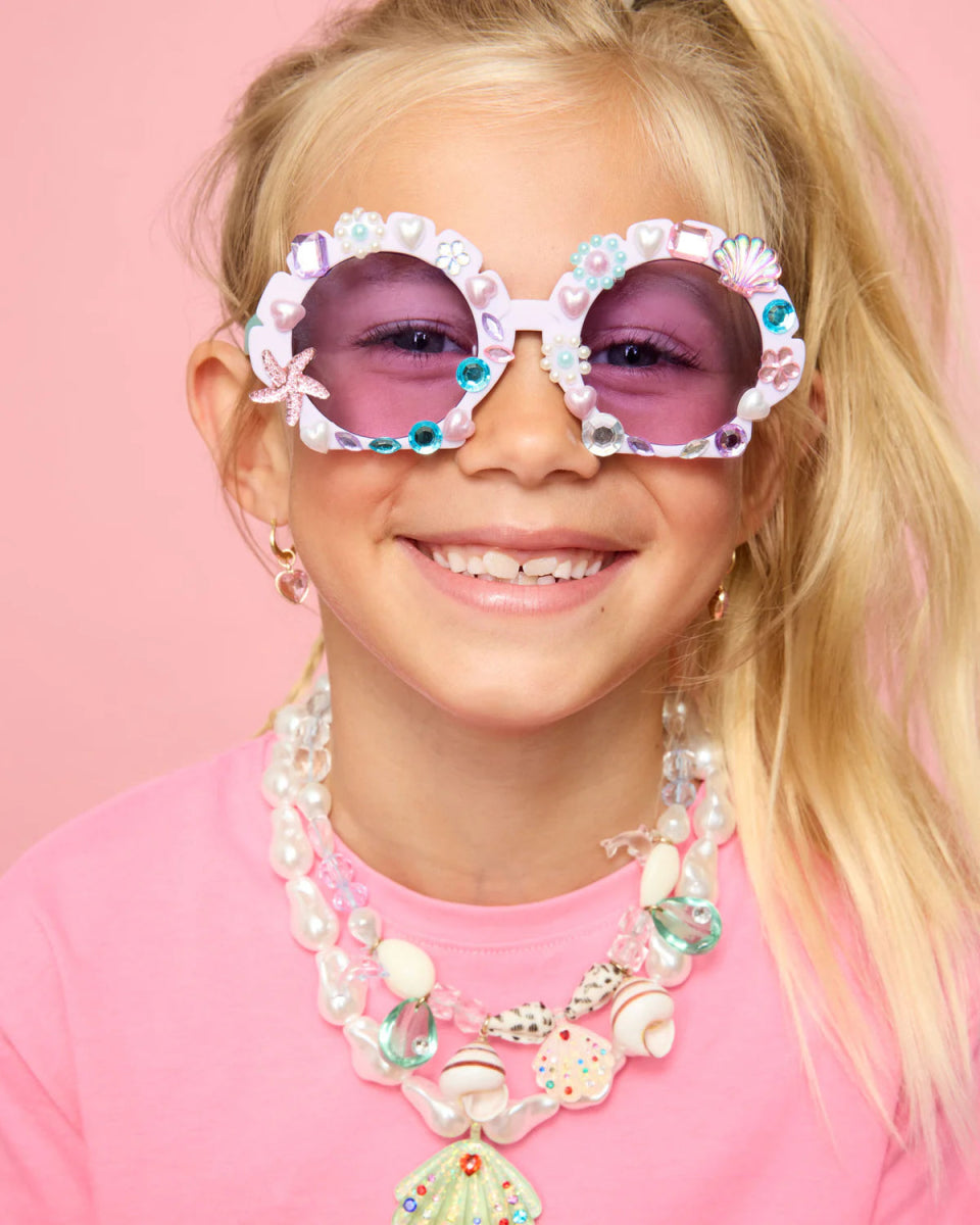 MERMAID SPLASH AND SPARKLE GEMIFY SUNGLASSES AND CASE - SUNGLASSES
