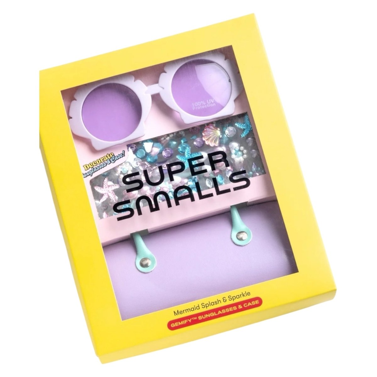 MERMAID SPLASH AND SPARKLE GEMIFY SUNGLASSES AND CASE - SUNGLASSES