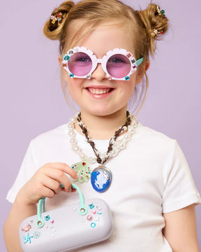 MERMAID SPLASH AND SPARKLE GEMIFY SUNGLASSES AND CASE - SUNGLASSES