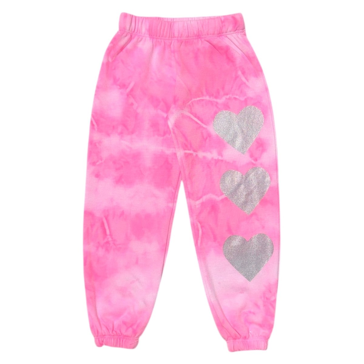 METALLIC HEART CLOUDWASH SWEATPANTS - SWEATPANTS