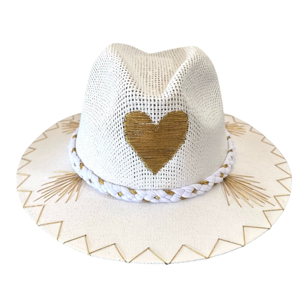 METALLIC HEART ICONS HAT - HATS