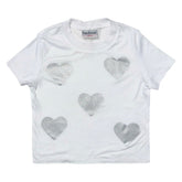 METALLIC HEARTS TSHIRT - SHORT SLEEVE TOPS