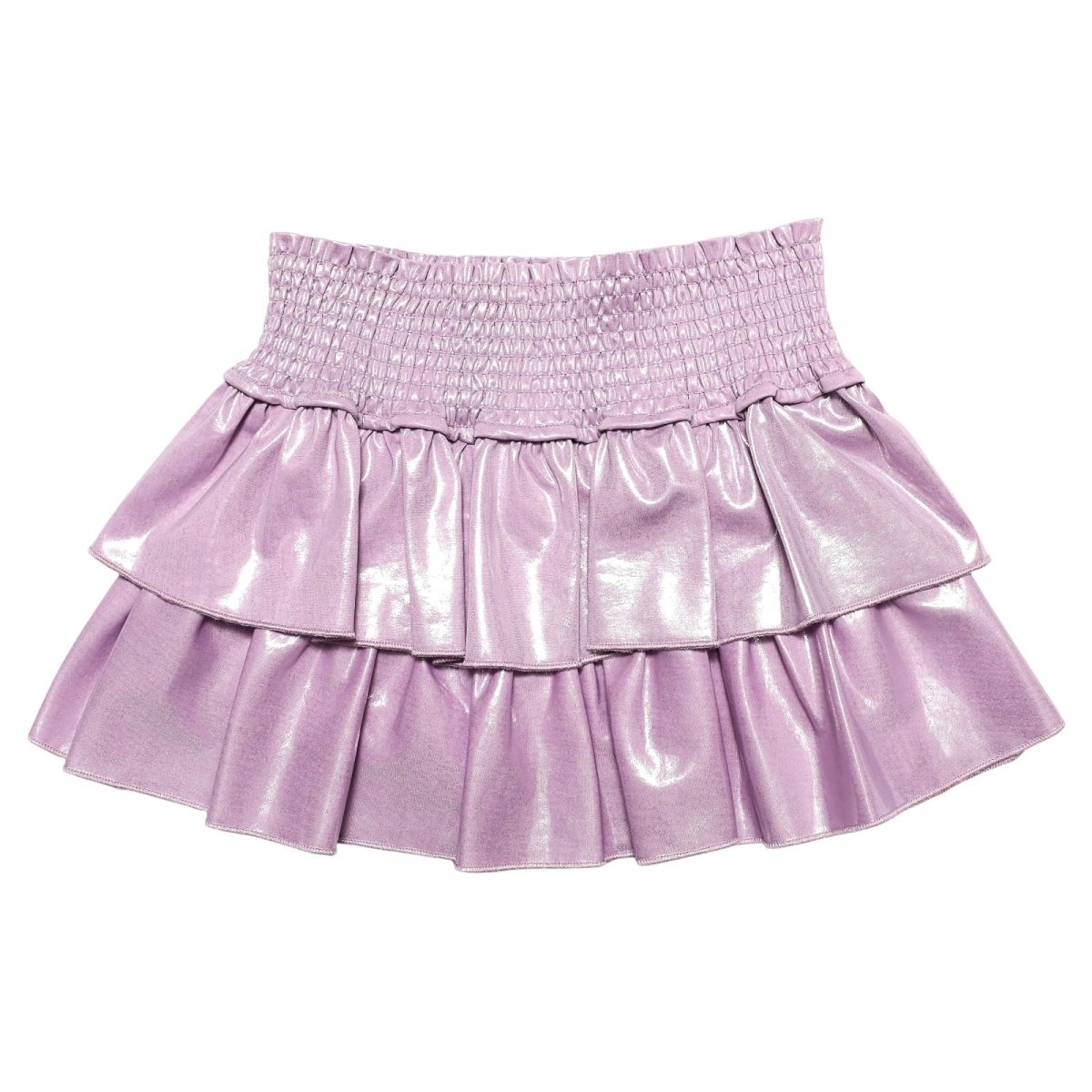 METALLIC SMOCKED SKORT (PREORDER) - MIA NEW YORK