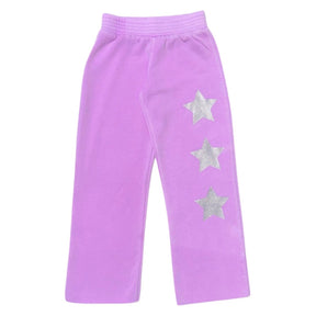 METALLIC STARS STRAIGHT LEG SWEATPANTS - SWEATPANTS